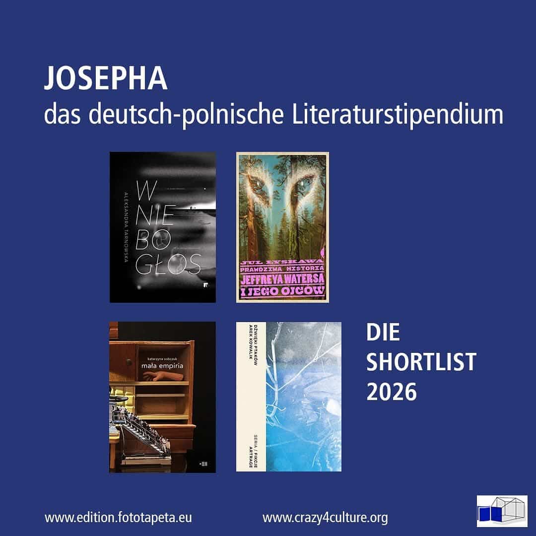 Katarzyna Sobczuk z książką „Mała empiria” znalazła się wśród czterech nominowanych do Nagrody Josepha 2025!
Nagroda Josepha to inicjatywa Atelier Josepha w Ahrenshoop i berlińskiego wydawnictwa edition.fotoTAPETA. Jej celem jest promowanie polskiej literatury w krajach niemieckojęzycznych.
Laureat lub laureatka otrzyma czterotygodniową rezydencję twórczą w Niemczech, a jego/jej książka ukaże się jesienią 2026 roku po niemiecku.
To ogromne wyróżnienie i szansa na dotarcie do nowej publiczności.
Trzymamy mocno kciuki za Katarzynę i „Małą empirię”! 💙
#NagrodaJosepha #literatura #MałaEmpiria #KatarzynaSobczuk #editionFotoTAPETA @katarzyna_sobczuk