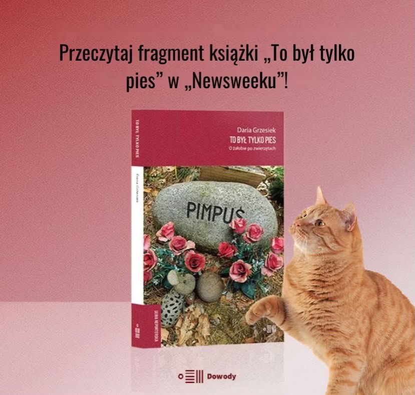 Nie masz jeszcze książki „To był tylko pies” Darii Grzesiek? 🐾
Dzielimy się fragmentem na łamach Newsweeka.
Nadrób zaległości - zapraszamy na dowody.com i do Wrzenia Świata!
Link w stories 👋🏻
#dowody #tobyłtylkopies #dariagrzesiek